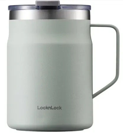LocknLock Premium 18/8 Stainless Steel Metal Metro Mug (16oz)