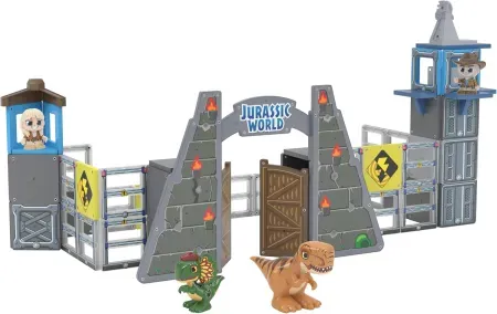 84pc Tile Town Jurassic World Gate Escape Magnetic Tiles