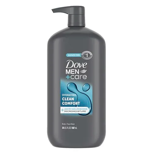 Dove Men Body & Face Wash Clean Comfort 30 oz