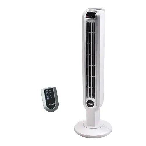 Lasko 36" Oscillating Tower Fan w/ Remote Control & 7-Hour Timer