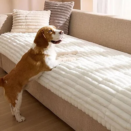 Prime Members: Bedsure Comfyfleece Plush Non-Slip Sofa Covers for Pets (various)