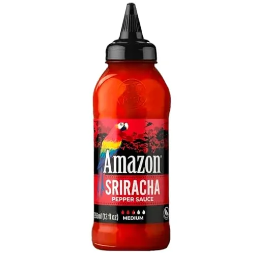Amazon Sriracha Hot Sauce, Medium Spice, 12 oz