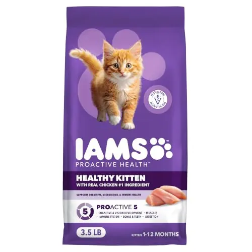 IAMS Proactive Health Healthy Kitten Dry Cat Food, Chicken, 3.5 lb