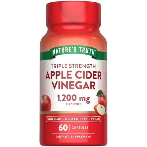 Nature's Truth Apple Cider Vinegar 1200mg 60-Count Vegan Capsules