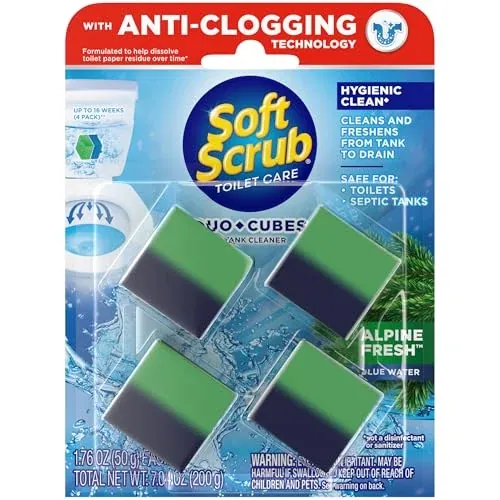Soft Scrub In-Tank Toilet Cleaner Duo Cubes 4-Count