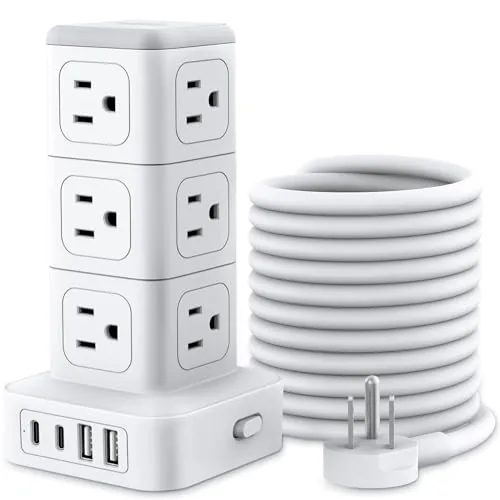 NTONPOWER Power Strip Tower with USB C Ports