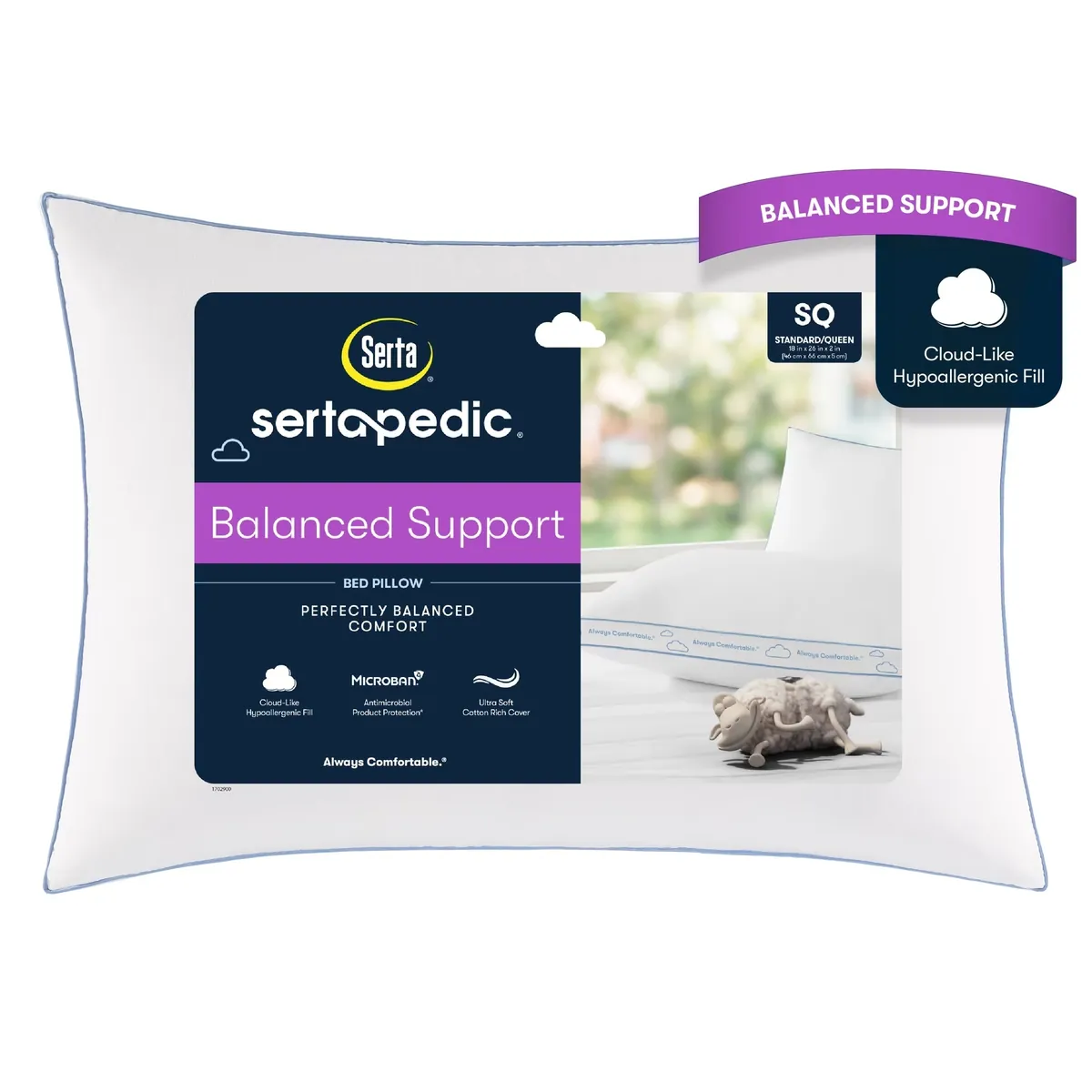 Sertapedic Balanced Support Bed Pillow