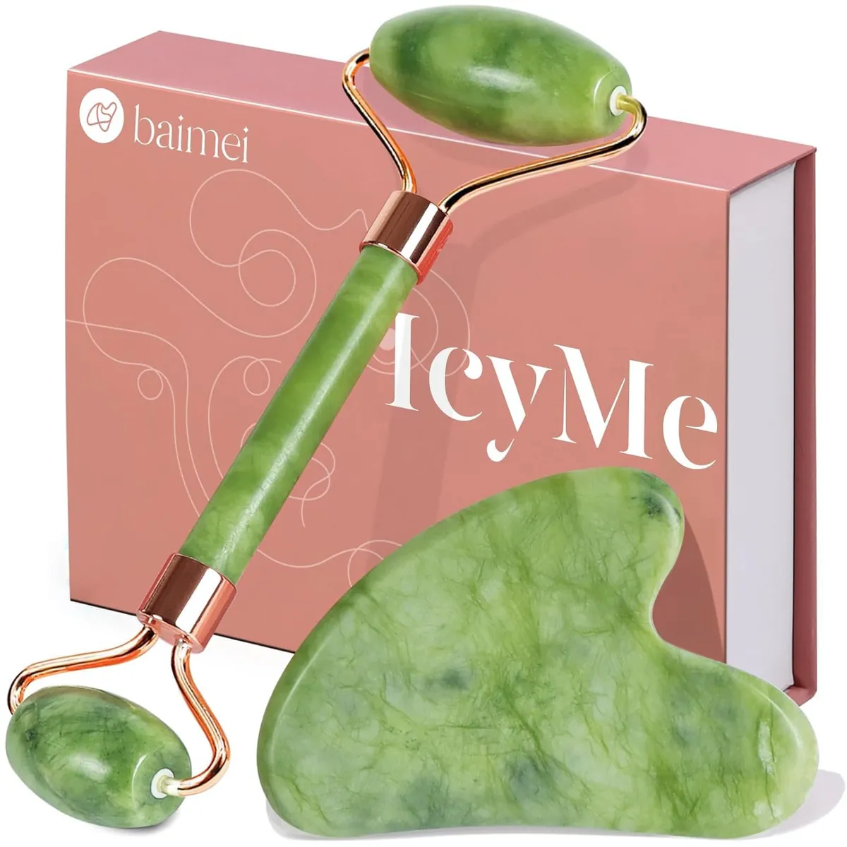 Gua Sha & Jade Roller Set