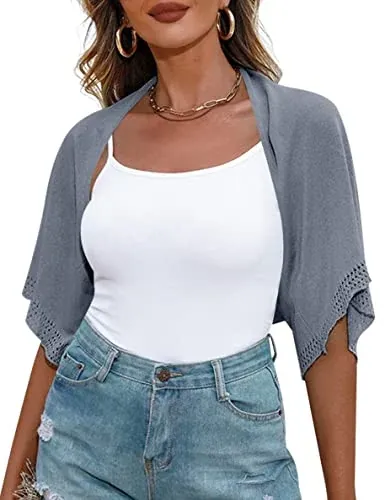 Women's Short Sleeve Bolero Shrug
