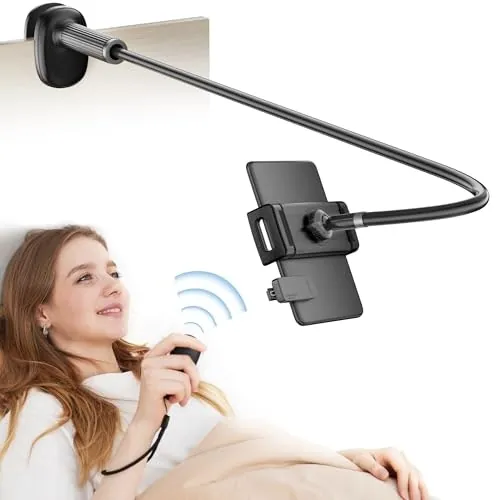 Voltifymax Gooseneck Tablet and Kindle Holder with Remote Page Turner