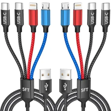 MPATIBY Dual Type C 4-in-1 Multi Charging Cable