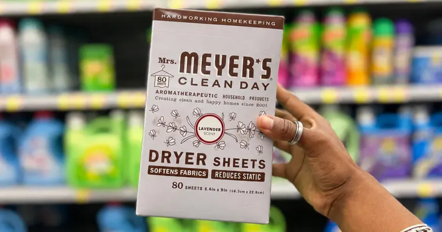 Mrs. Meyer’s Dryer Sheets 80-Count – Lavender