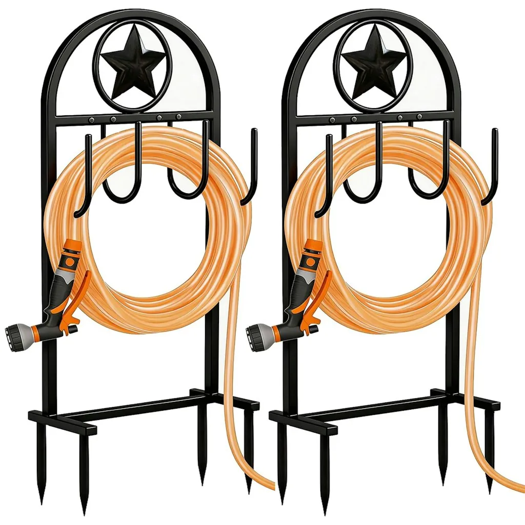 Star Style Freestanding Garden Hose Holder 2-Pack