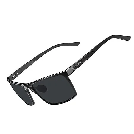 Prime Members: Bircen Men's Polarized Anti-Glare AL-Mg Metal Sunglasses (Various)