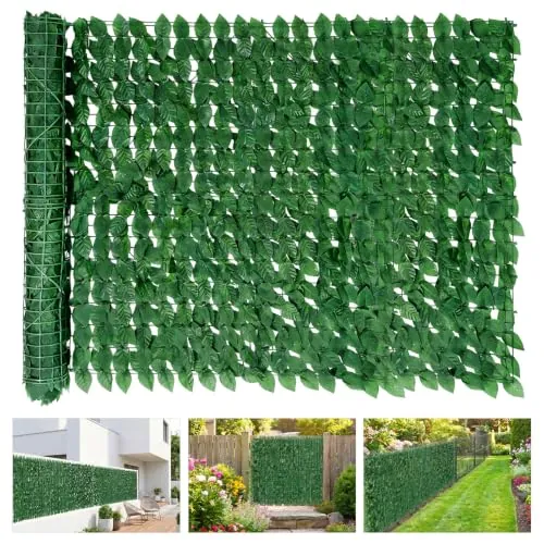 Artificial Ivy Fence Privacy Screen 40 x 120 Inch