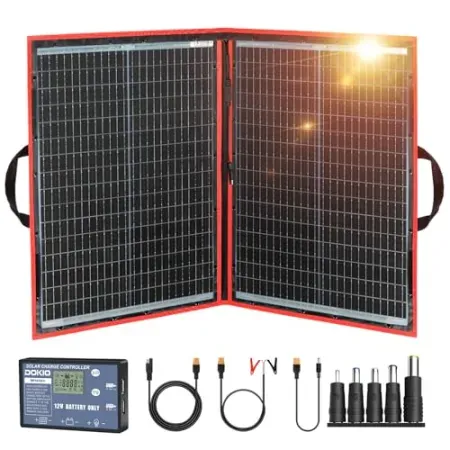 Dokio 100W 12v Foldable Solar Panel Kit