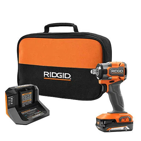Factory Blemished: RIDGID 18V 4-Mode SubCompact Brushless 1/2" Impact Wrench Kit