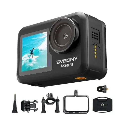 SVBONY ACT20 (2nd) 4K/60FPS Waterproof Underwater Camera 40FT Without Case