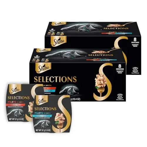 Sheba Selections Filets Wet Cat Food Complement 16-Pack