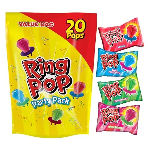 Ring Pop Assorted Lollipops Party Pack 20-Count