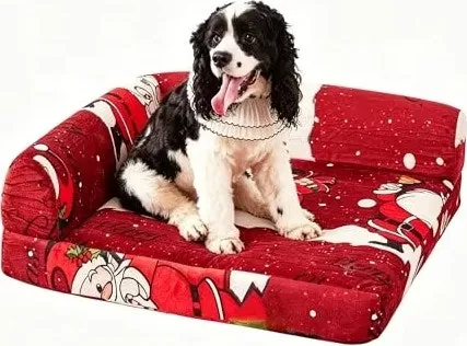 Neslako 3" Memory Foam Orthopedic Dog Sofa Bed
