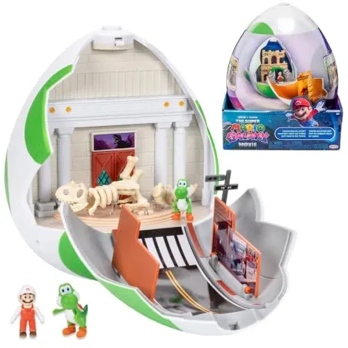9" Super Mario Galaxy Movie Yoshi Egg Double-Sided Playset
