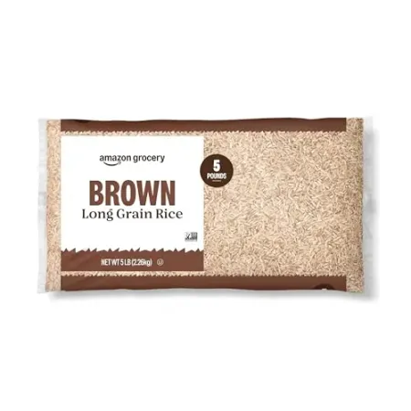 20lbs Amazon Grocery Brown Long Grain Rice