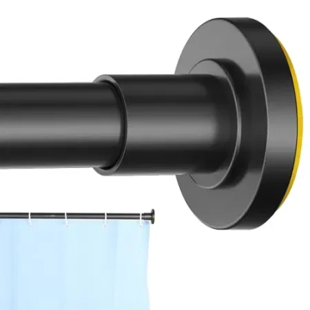 CorkLatta Adjustable 31" - 80" Spring Tension 1" Shower Curtain Rod
