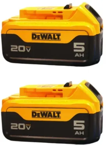 DEWALT 20V MAX 5.0Ah Lithium-Ion Battery Pack 2-Pack