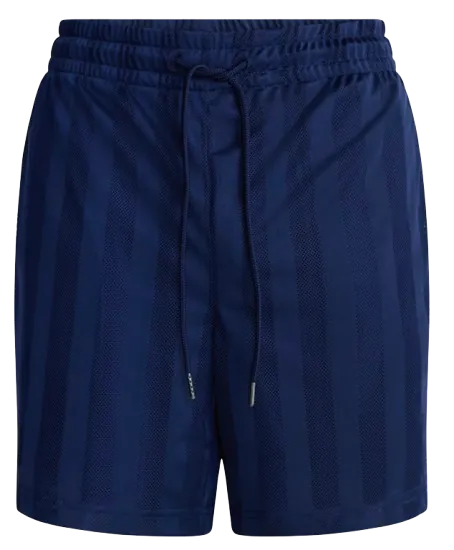 No Boundaries Men's Striped Mesh Shorts