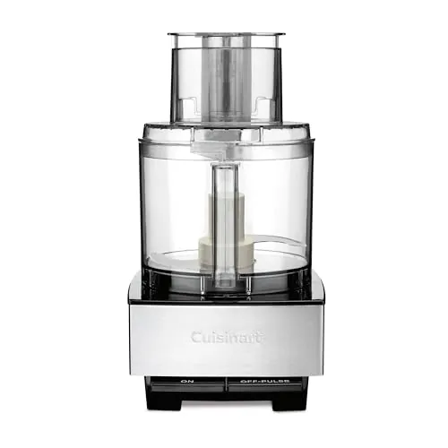 Cuisinart Food Processor, 14-Cup Vegetable Food Chopper for Mincing, Dicing, Shredding, Puree & Kneading Dough, 720-Watt Motor, Stainless Steel, DFP-14BCNY