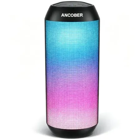 ANCOBER 20W Bluetooth Speaker w/ RGB, Built-in Mic