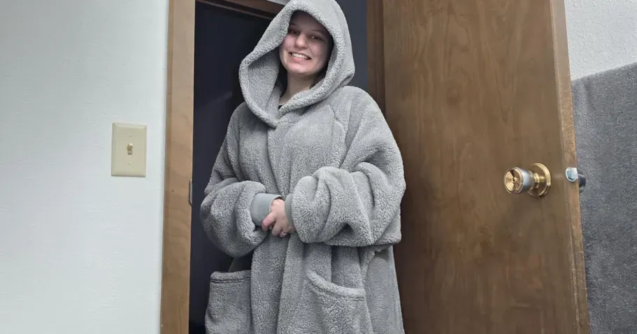 Bedsure Wearable Hooded Blanket