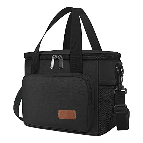 Femuar Reusable Insulated Lunch Box with Shoulder Strap
