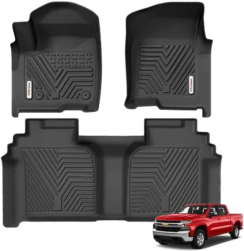 YITAMOTOR Floor Mats Compatible with Chevy Silverado/GMC Sierra