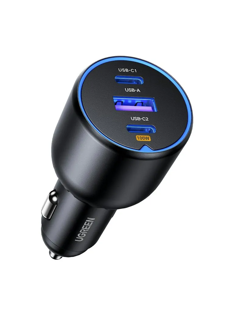 uGreen 130W 3-Port USB C Car Charger