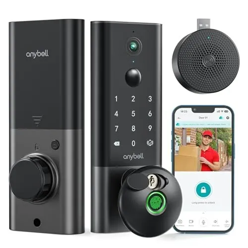 Anybell Fingerprint Smart Wi-Fi Deadbolt with Camera
