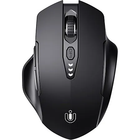 Uineer Tri-Mode Wireless Rechargeable Bluetooth Mouse (Black)