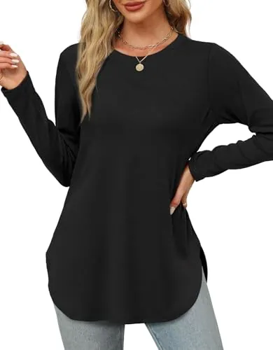 Womens Long Sleeve Tunic Tops