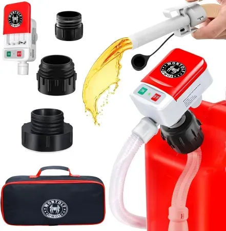 Wontolf Battery Powered Cordless Electric Fuel Transfer Pump w/ Auto-Stop Sensor