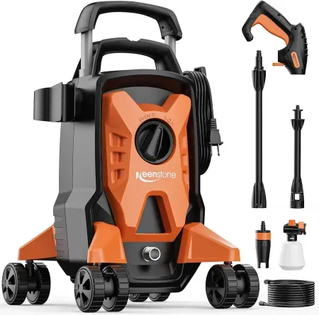 Keenstone 5000 PSI 3GPM Electric Pressure Washer w/ Anti-Tipping Design
