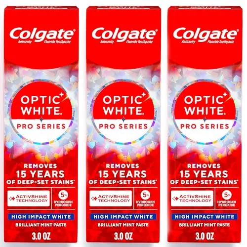 Colgate Optic White Pro Series High Impact White Toothpaste 3-Pack