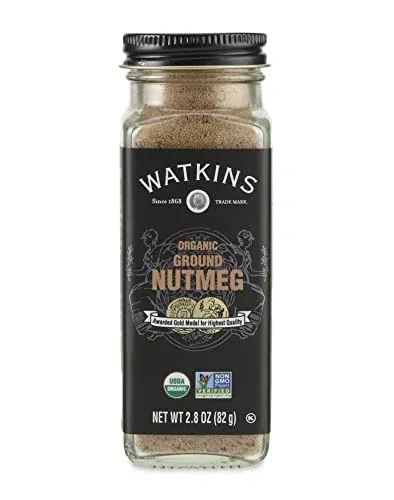 Watkins Gourmet Organic Ground Nutmeg Spice Jar, 8 oz