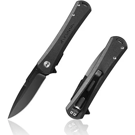 4.5" FLISSA KÖSMO Folding Pocket Knife w/ G10 Handle