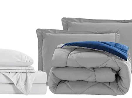 Elegant Comfort 7-Piece Bed-in-a-Bag Comforter & Sheet Set (King)