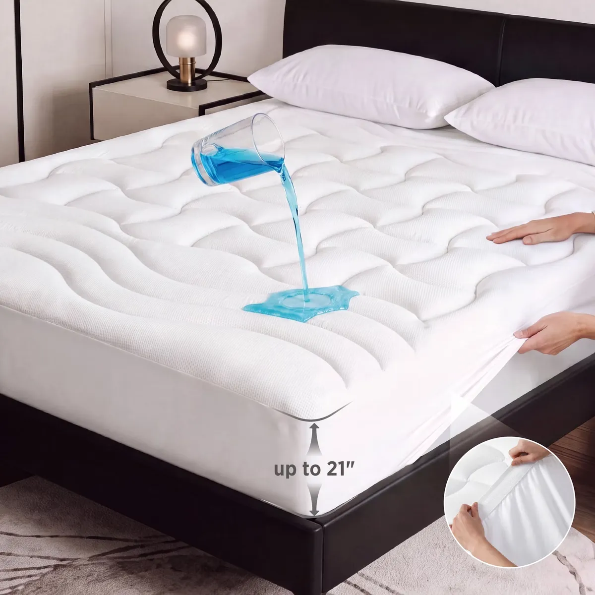 U by Bedsure Quilted Mattress Topper