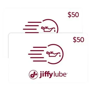 Two $50 Jiffy Lube Gift Cards