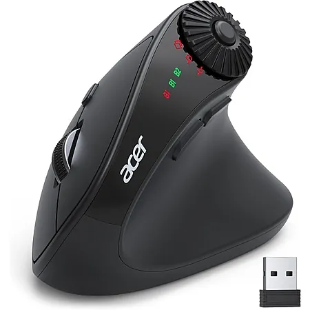 Prime Members: Acer Ergonomic Wireless BT Vertical Mouse w/ Side Scroll Wheel