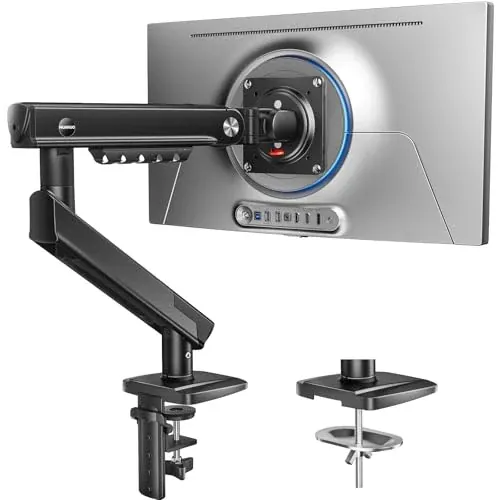 Huanuo FlowLift Pro Single Monitor Arm w/ MechaSpring & Vesa Mount (13" - 32" Screen Size)