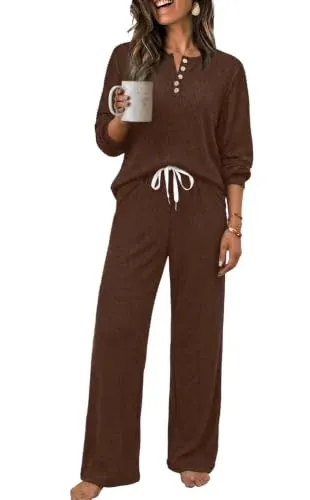 OFEEFAN Women's Two-Piece Lounge Set